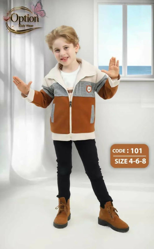 Boys Melton Sweatshirt Jacket