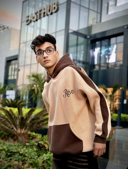 Hoodie raglan and shoulder py reve