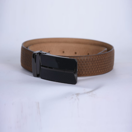 The Apex Ratchet Belt - Woven Tan